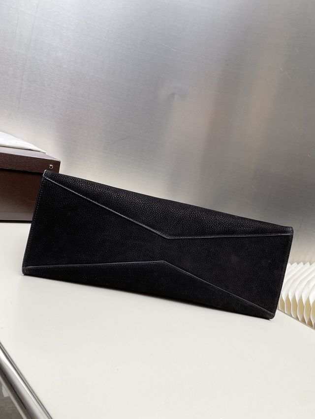 Alaia original nubuck calfskin large le teckel tote bag AL0015 black