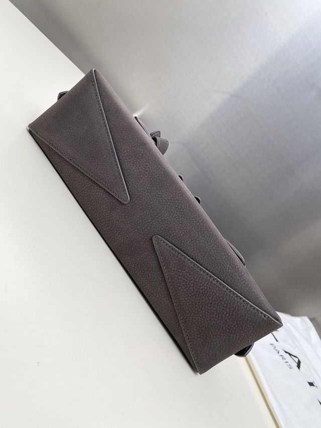 Alaia original nubuck calfskin le teckel small bag AL0023 grey