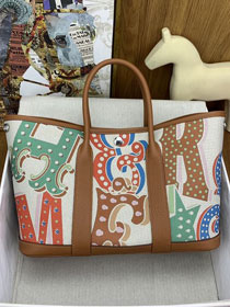 Hermes original canvas large garden party 36 bag HG0038 brown
