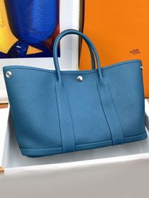 Hermes original negonda leather garden party large 36 bag HG0036 cobalt