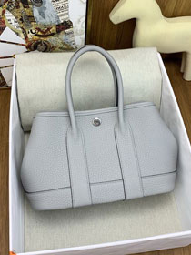 Hermes original negonda leather mini garden party 23 bag HG0023 grey pantin
