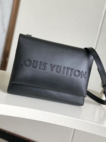 Louis vuitton original calfskin shopper shoulder bag M12988 black