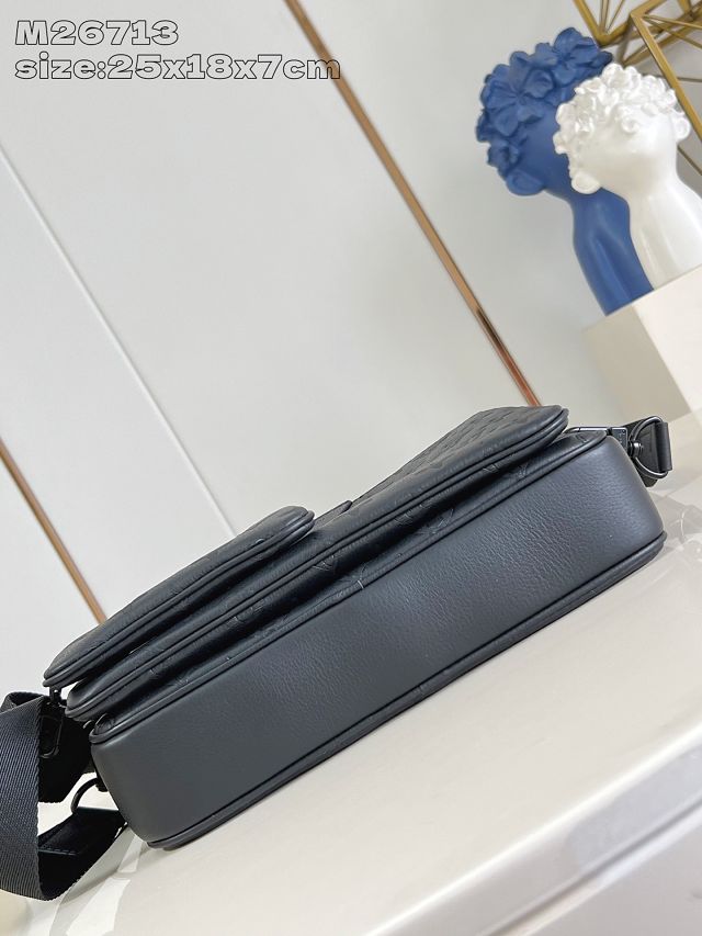 Louis vuitton original calfskin trio messenger bag M26713 black