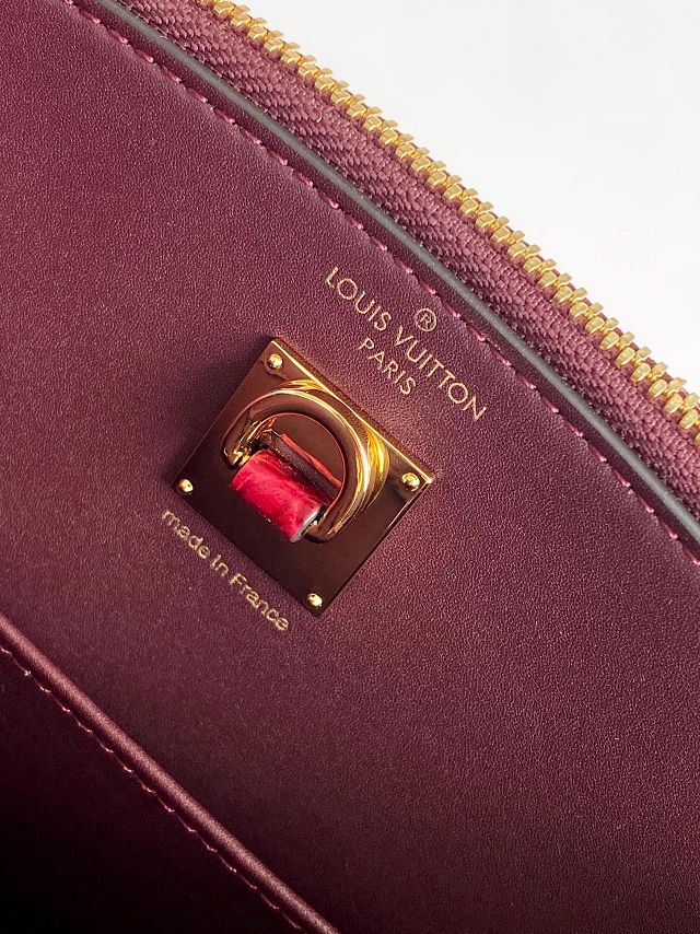 Louis vuitton original crocodile calfskin city steamer mm bag M84672 red