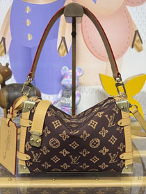 Louis vuitton original monogram canvas side trunk mm M27516 brown