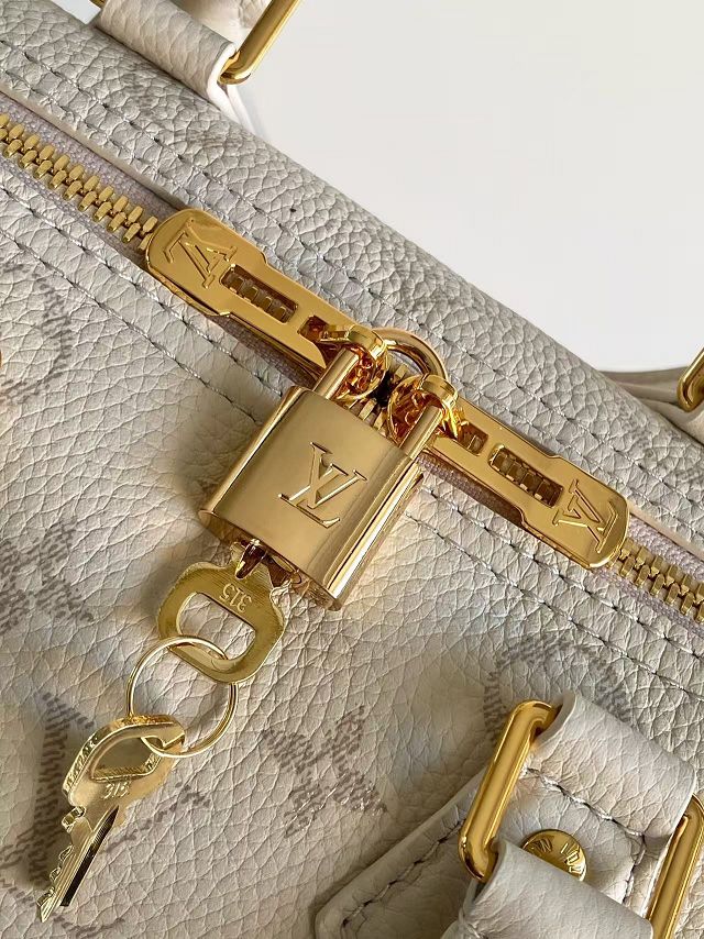 Louis vuitton original calfskin speedy 25 M26690 creme