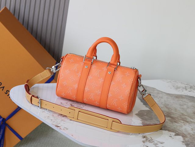 Louis vuitton original monogram canvas keepall 25 M26818 orange