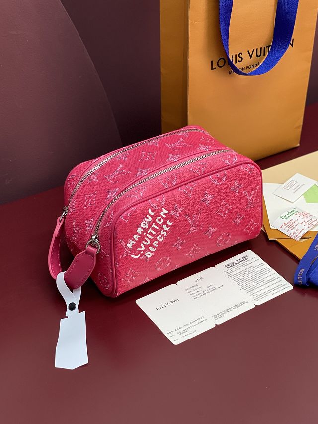 Louis vuitton original monogram canvas locker dopp kit M27158