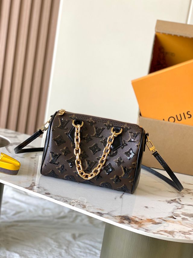 Louis vuitton original monogram sequins speedy 20 M26314