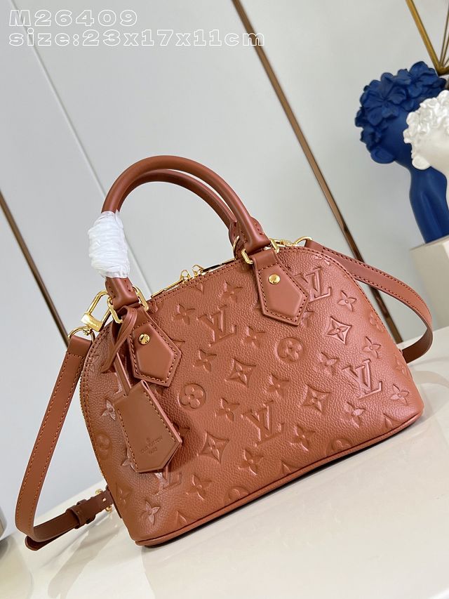 Louis vuitton original calfskin alma BB handbag M28661 tan