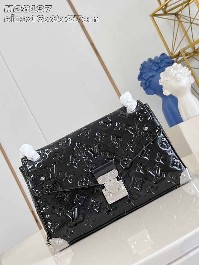 Louis vuitton original calfskin trunkie handbag M28137 black