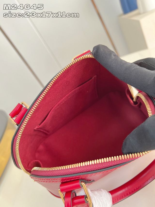 Louis vuitton original epi leather alma BB M24645 wine