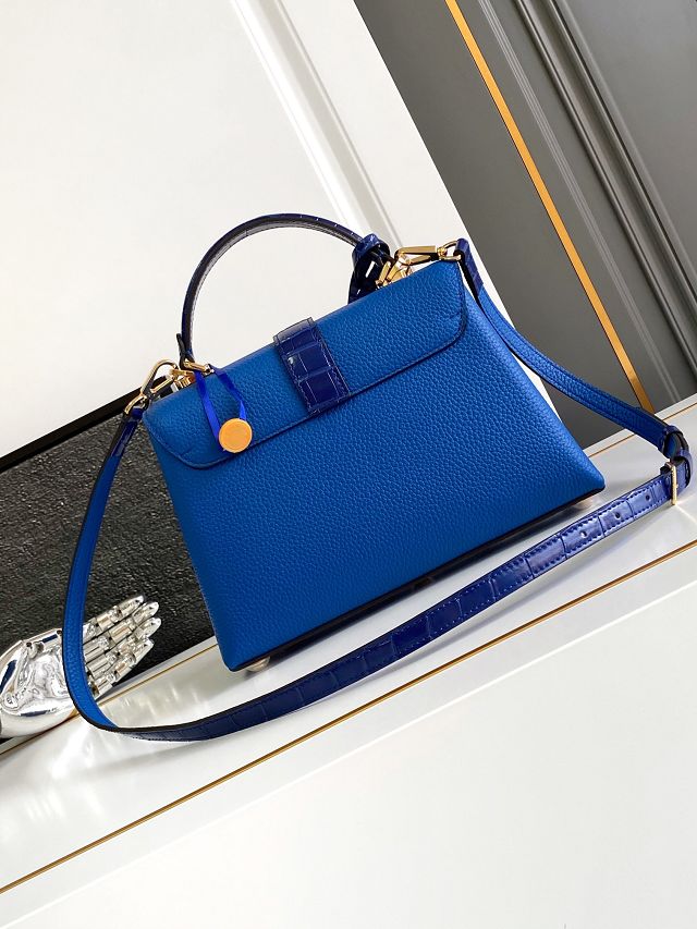 Louis vuitton original calfskin rose des vents pm handbag m86012 blue