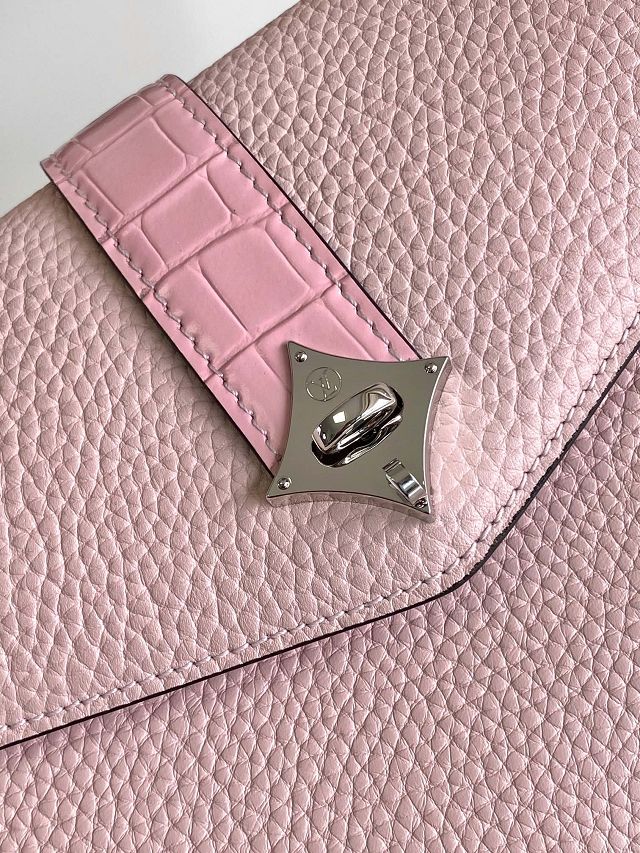 Louis vuitton original calfskin rose des vents pm handbag m86012 pink