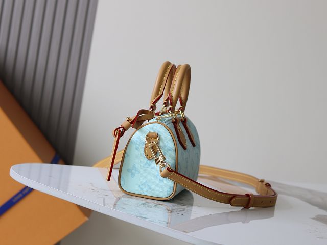 Louis vuitton original monogram canvas nano speedy M28323 blue