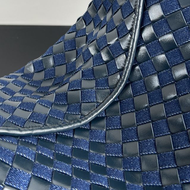 BV original denim&calfskin large hop bag 795949 blue