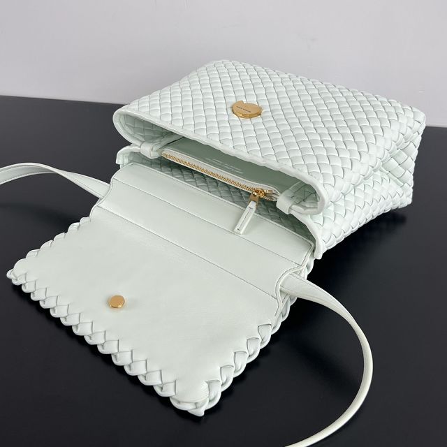 BV original lambskin patti top handle bag 776783 glacier