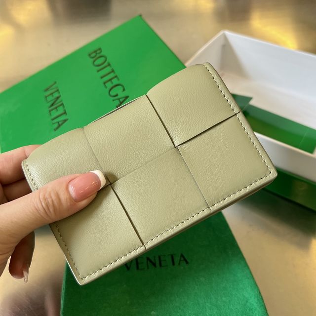 BV original lambskin cassette business card case 651396 