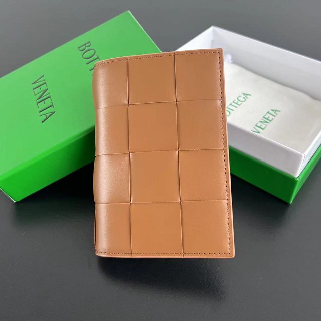 BV original lambskin cassette passport 777046 