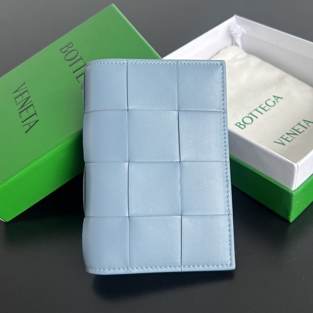 BV original lambskin cassette passport 777046 