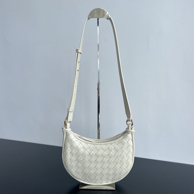 BV original lambskin gemelli bag 796638 white