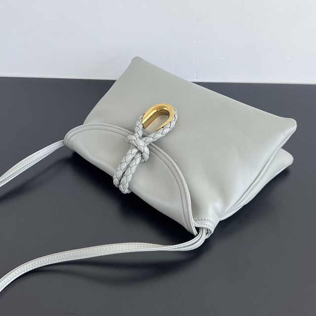 BV original calfskin small liberta bag 806030 agate grey