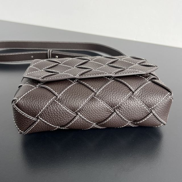 BV original calfskin diago shoulder bag 795637 