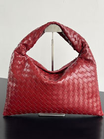 BV original calfskin medium hop bag 796262 red