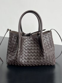 BV original calfskin small pinacoteca tote bag 819004 fondant