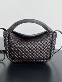 BV original lambskin small cobble top handle bag 805739 fondant