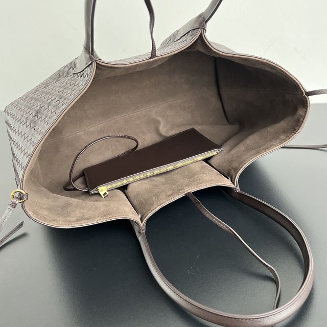 BV original calfskin large pinacoteca tote bag 817166 fondant