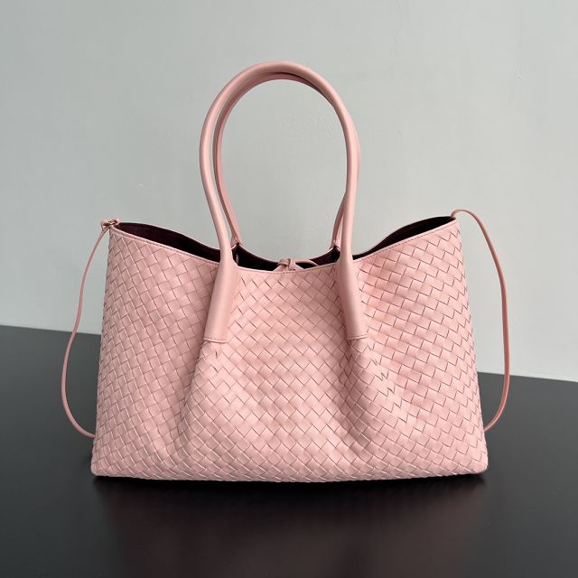 BV original calfskin large pinacoteca tote bag 817166 rose