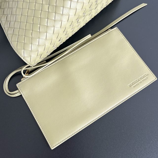 BV original calfskin large pinacoteca tote bag 817166 travertine