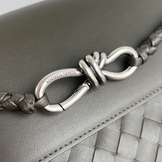 BV original calfskin small andiamo messenger bag 815781 khaki