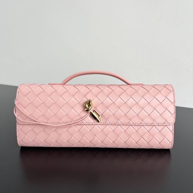 BV original lambskin andiamo long clutch 741511 rose