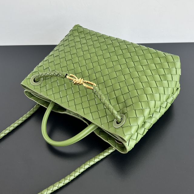 BV original lambskin small andiamo 743568 matcha