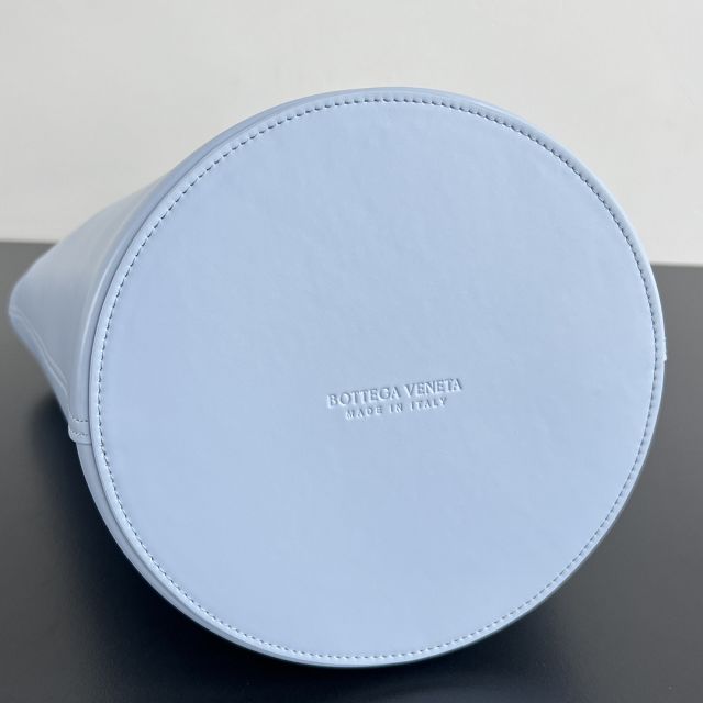 BV original calfskin large liberta bucket bag 806038 light blue