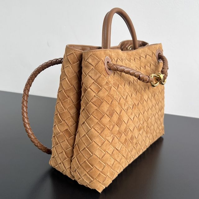 BV original suede small andiamo 743568 amber