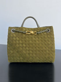 BV original suede small andiamo 743568 olive