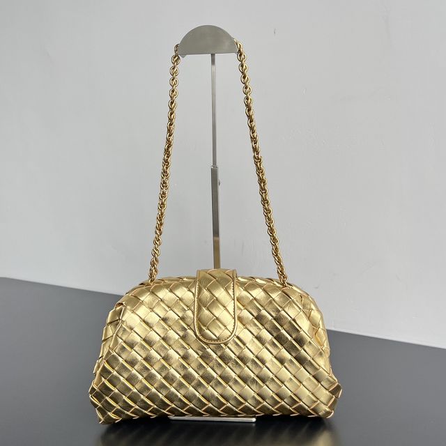 BV original lambskin medium lauren 1980 clutch 785807 gold