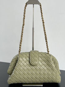 BV original lambskin medium lauren 1980 clutch 785807 travertine