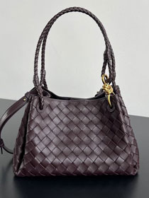 BV original lambskin medium parachute shoulder bag 835921 barolo