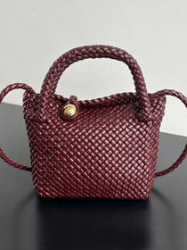 BV original calfskin small tosca shoulder bag 776755 barolo