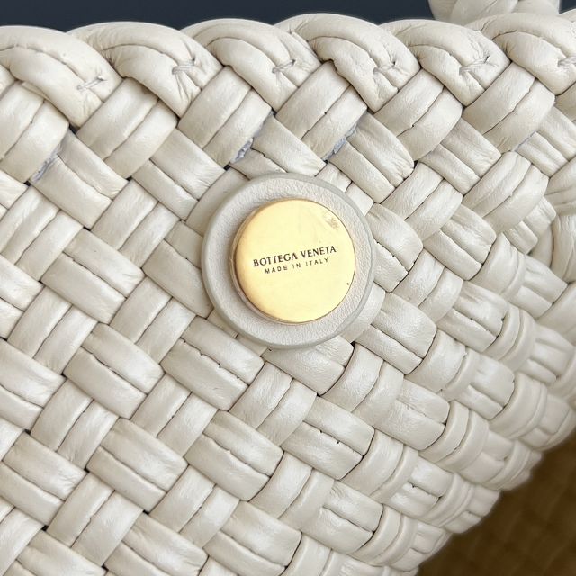 BV original calfskin small tosca shoulder bag 776755 ivory 