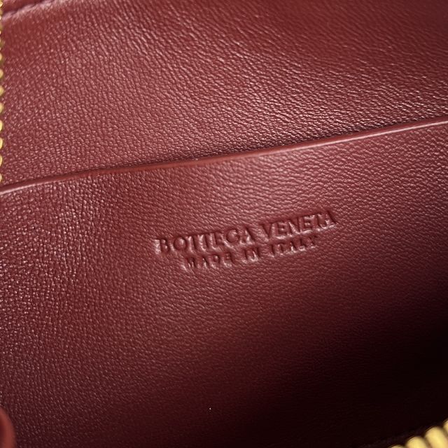 BV original lambskin concert pouch 794258 sapele