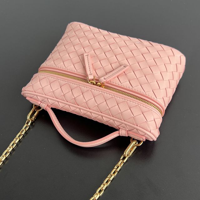 BV original lambskin small soft vanity case 843800 rose