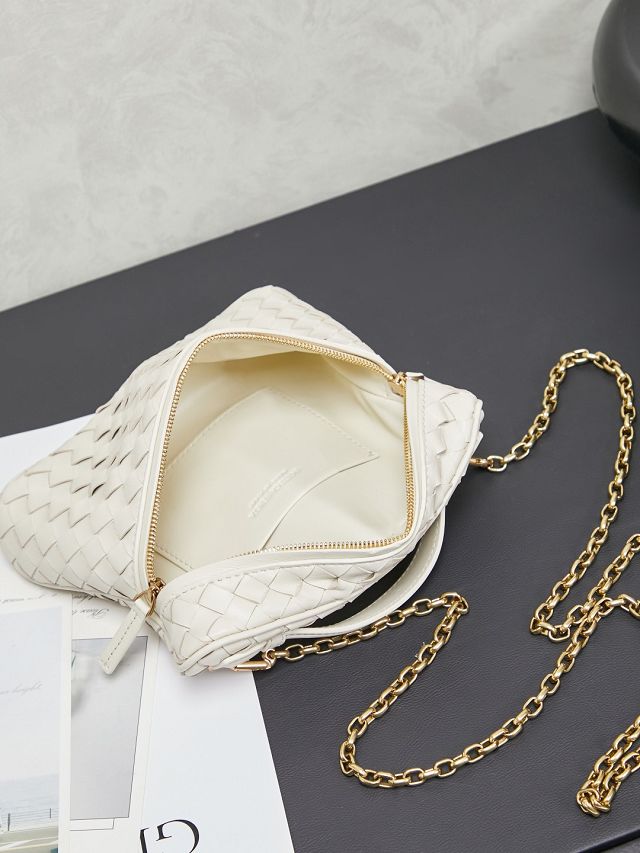 BV original lambskin small soft vanity case 843800 sea salt