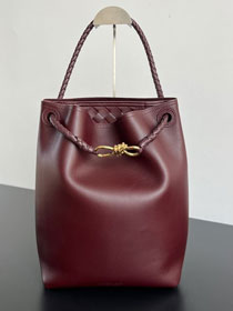 BV original calfskin andiamo bucket 844169 barolo