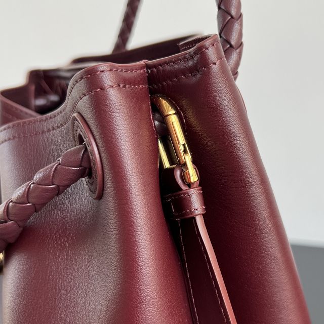 BV original calfskin andiamo bucket 844169 barolo