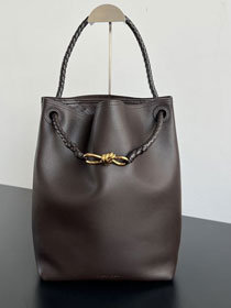 BV original calfskin andiamo bucket 844169 fondant